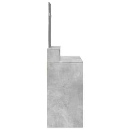 Sminkebord Betonggrå speil 80x41x144,5 cm