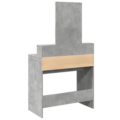 Sminkebord Betonggrå speil 80x41x144,5 cm