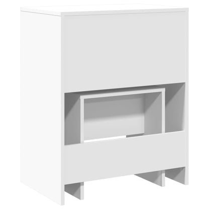 Sminkebord Hvit krakk 60x40x113,5 cm