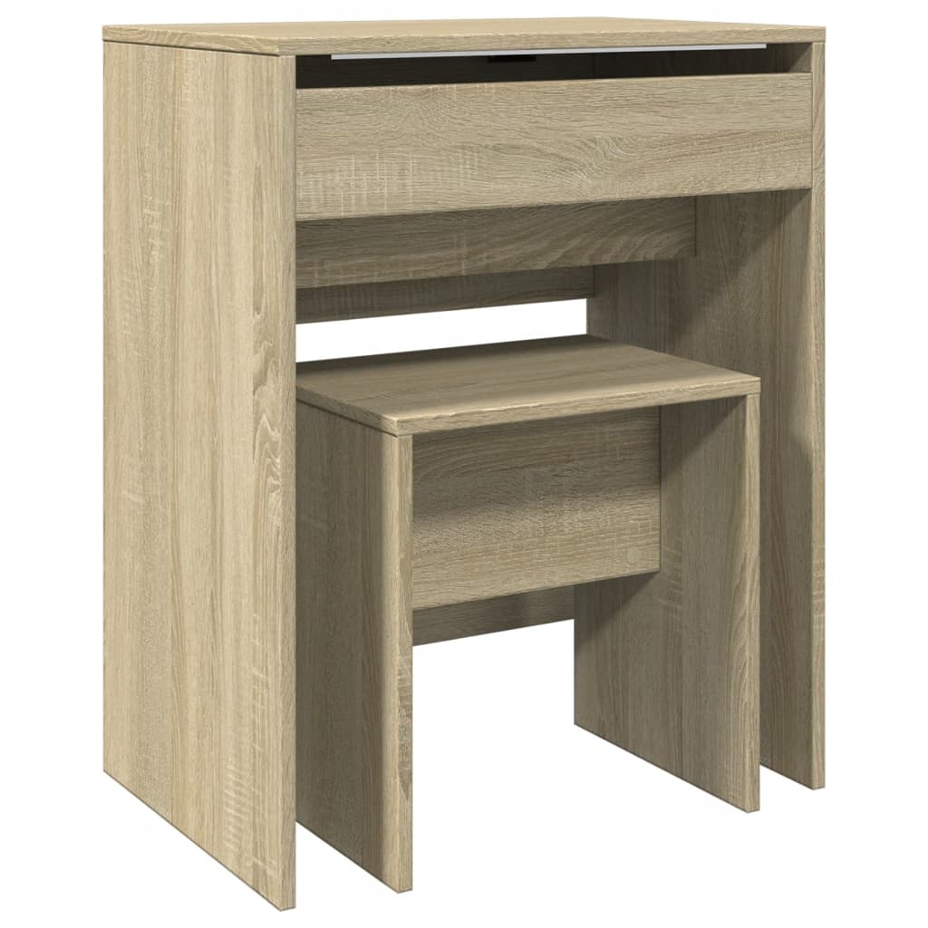 Sminkebord Sonoma Eik krakk 60x40x113,5 cm