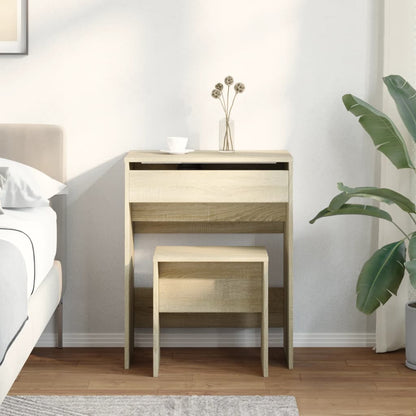 Sminkebord Sonoma Eik krakk 60x40x113,5 cm