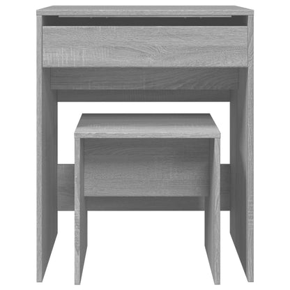 Sminkebord Sonoma Grå krakk 60x40x113,5 cm