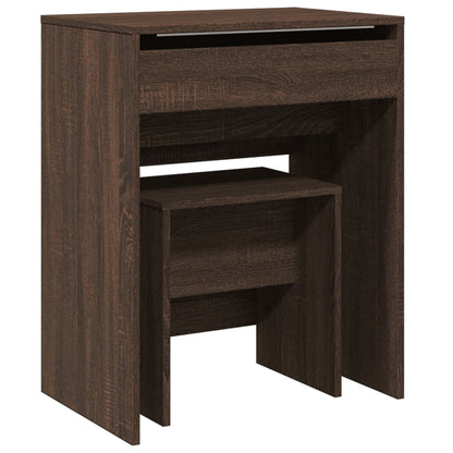 Sminkebord Brun Eik krakk 60x40x113,5 cm