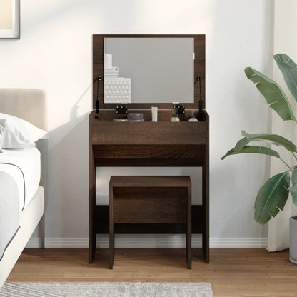 Sminkebord Brun Eik krakk 60x40x113,5 cm