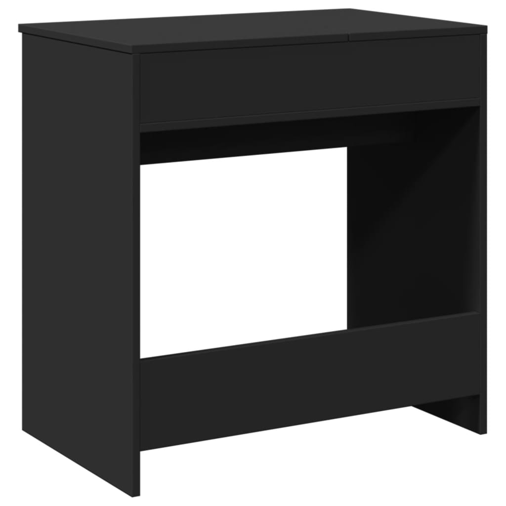 Sminkebord Svart speil 73x46,5x120 cm