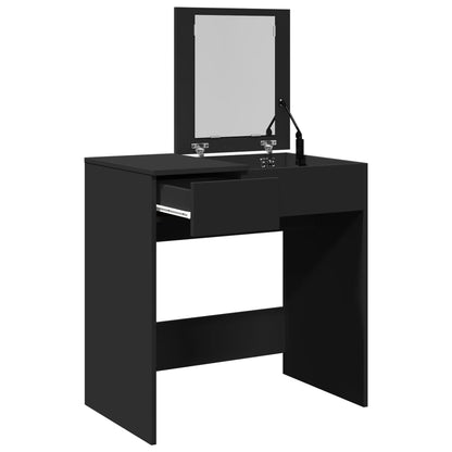 Sminkebord Svart speil 73x46,5x120 cm