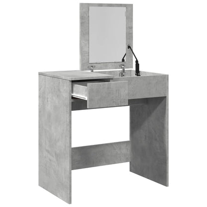 Sminkebord Betonggrå speil 73x46,5x120 cm