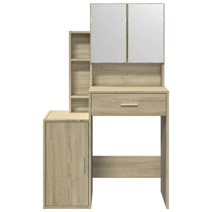 Sminkebord Sonoma Eik skap 80x35x132 cm