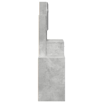 Sminkebord Betonggrå skap 80x35x132 cm