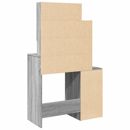 Sminkebord Sonoma Grå skap 80x35x132 cm