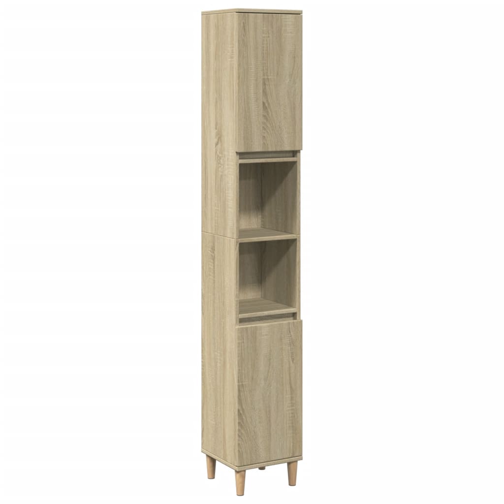 Baderomsskap Sonoma Eik 30x30x190 cm