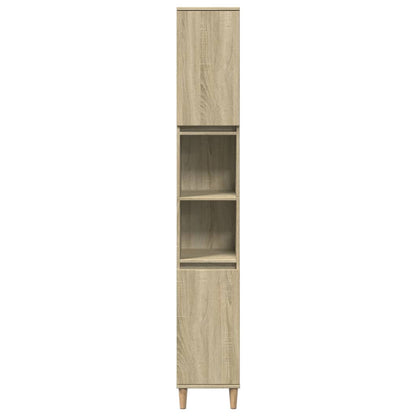 Baderomsskap Sonoma Eik 30x30x190 cm