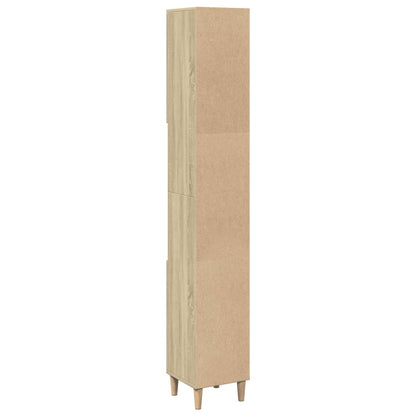 Baderomsskap Sonoma Eik 30x30x190 cm
