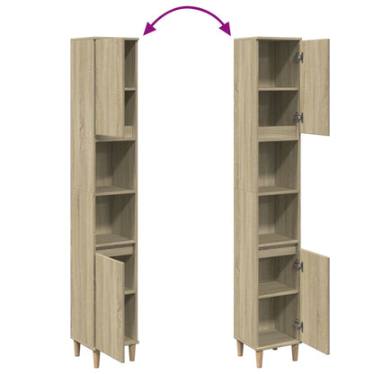 Baderomsskap Sonoma Eik 30x30x190 cm