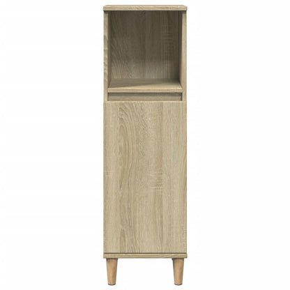 Baderomsskap sonoma eik 30x30x100 cm konstruert tre