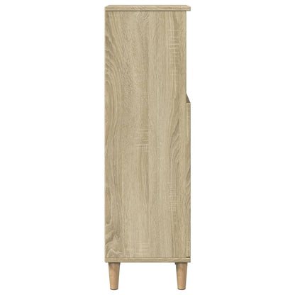 Baderomsskap sonoma eik 30x30x100 cm konstruert tre