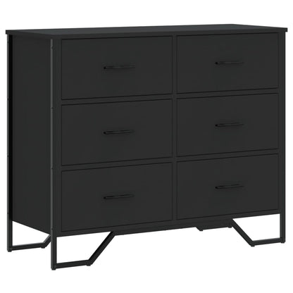 Kommode Svart 91x35,5x74,5 cm