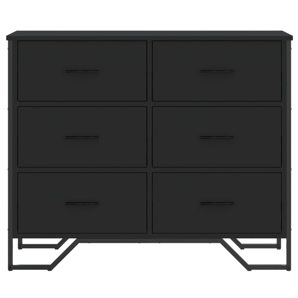 Kommode Svart 91x35,5x74,5 cm