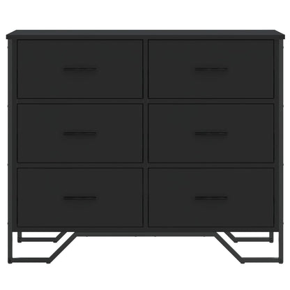 Kommode Svart 91x35,5x74,5 cm