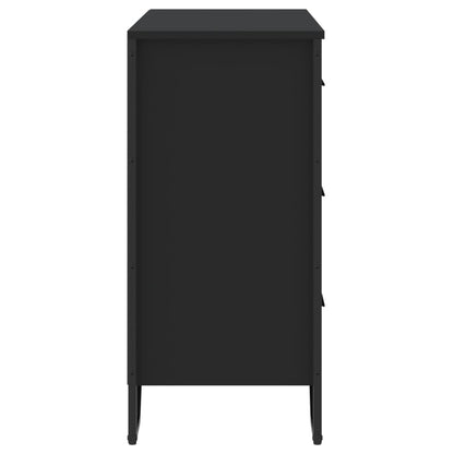 Kommode Svart 91x35,5x74,5 cm
