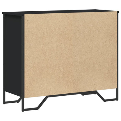Kommode Svart 91x35,5x74,5 cm