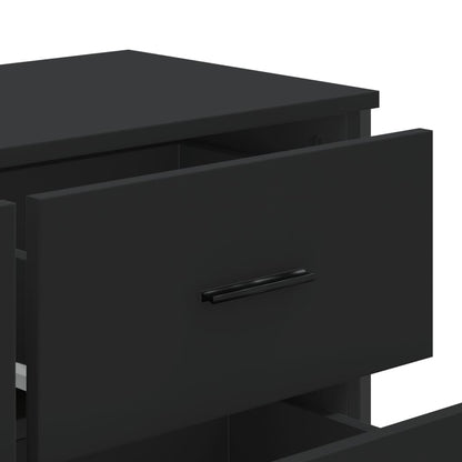 Kommode Svart 91x35,5x74,5 cm