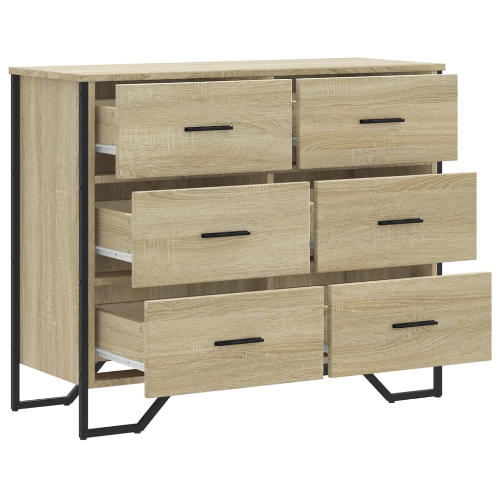 Kommode Sonoma Eik 91x35,5x74,5 cm