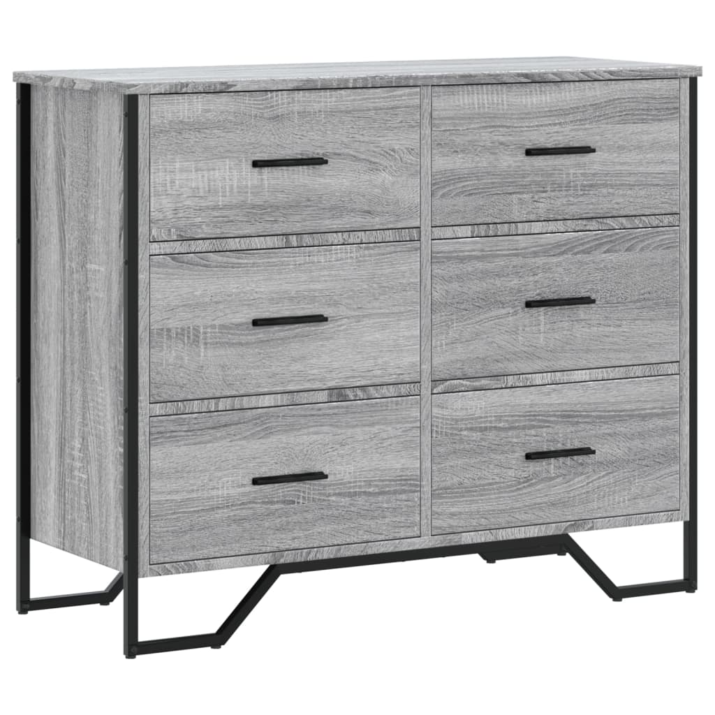 Kommode Sonoma Grå 91x35,5x74,5 cm
