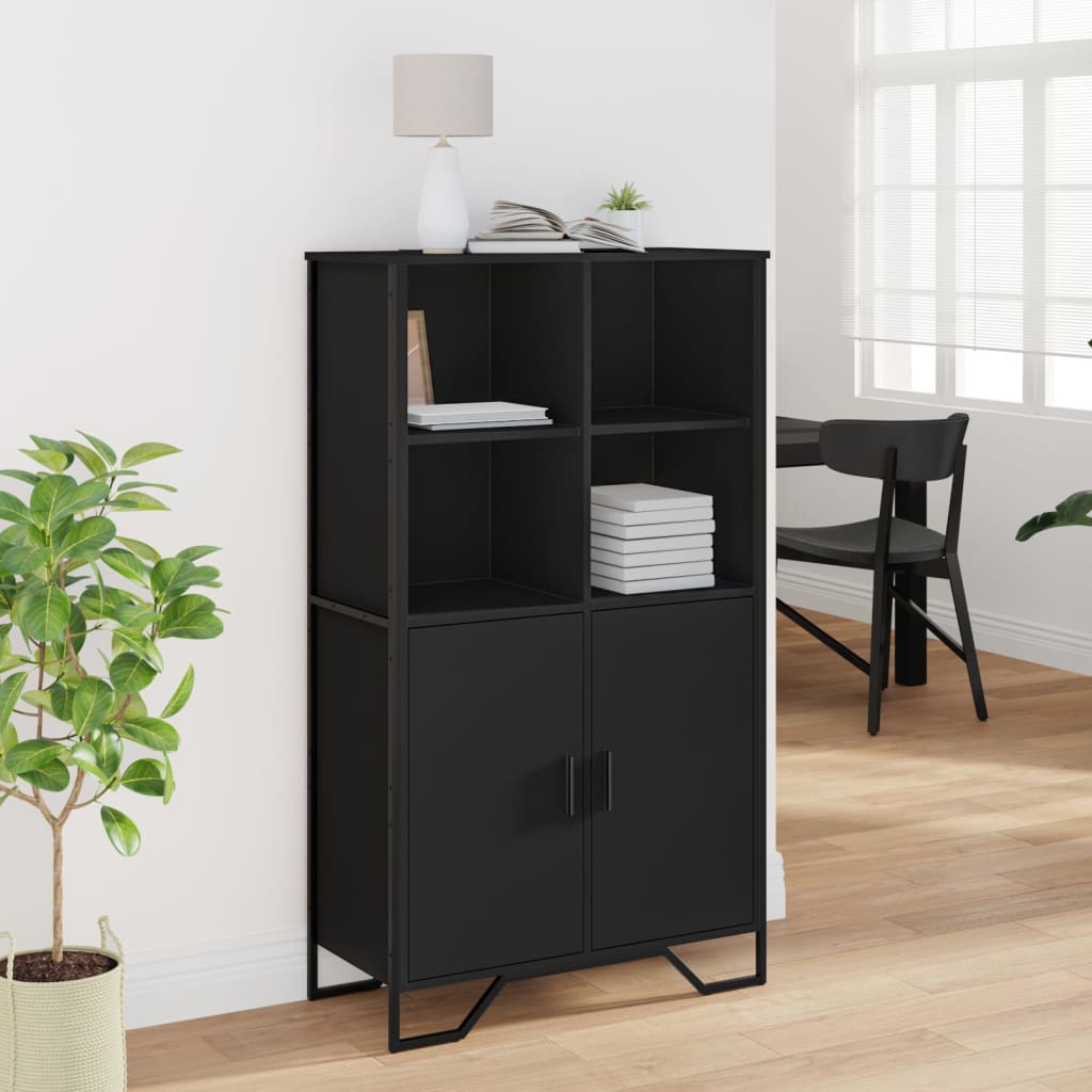 Skap Svart 79,5x35,5x137,5 cm
