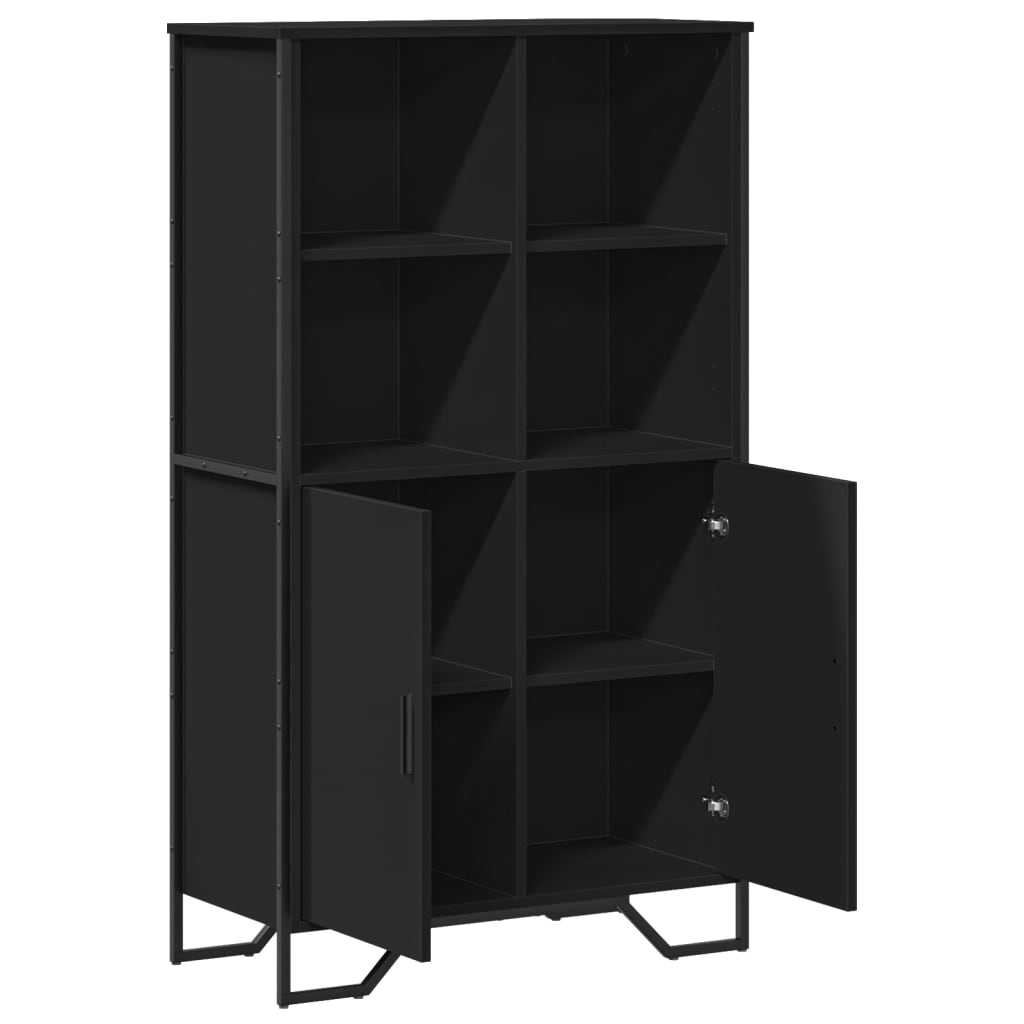 Skap Svart 79,5x35,5x137,5 cm