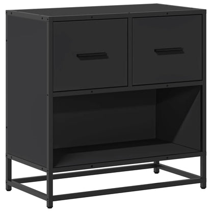 Nattbord Sengbord Svart 60x31x60 cm og metall