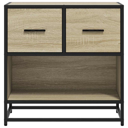 Nattbord Sengbord Sonoma Eik 60x31x60 cm og metall