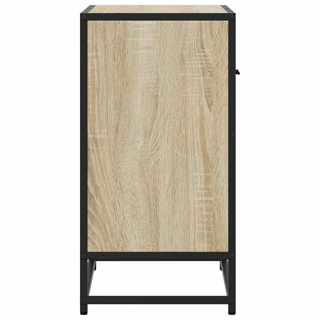 Nattbord Sengbord Sonoma Eik 60x31x60 cm og metall