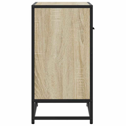 Nattbord Sengbord Sonoma Eik 60x31x60 cm og metall