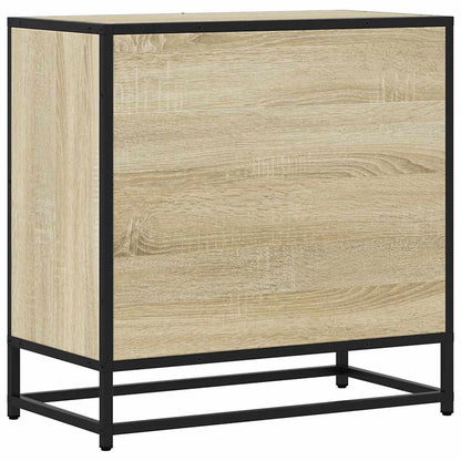 Nattbord Sengbord Sonoma Eik 60x31x60 cm og metall