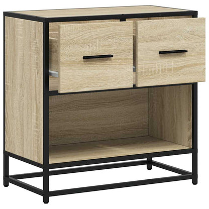 Nattbord Sengbord Sonoma Eik 60x31x60 cm og metall