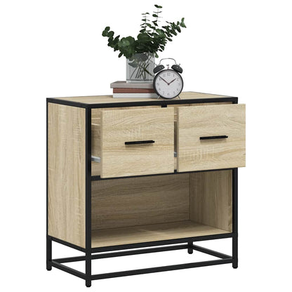 Nattbord Sengbord Sonoma Eik 60x31x60 cm og metall