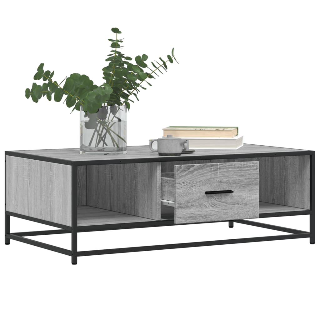 Salongbord Sofabord Sonoma Grå 100x57x35 cm