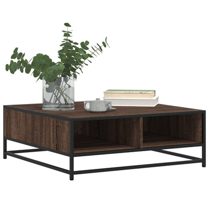 Salongbord Sofabord Brun Eik 80x80x30 cm