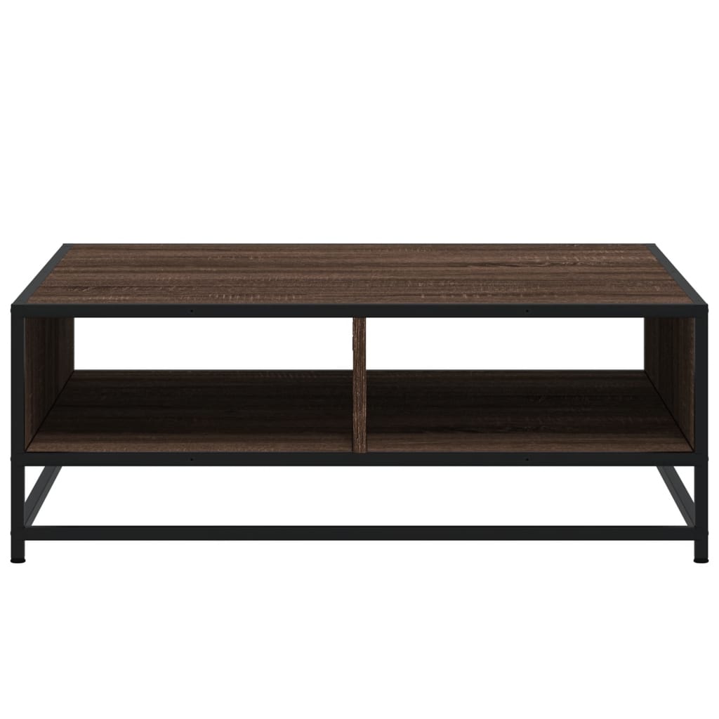 Salongbord Sofabord Brun Eik 80x80x30 cm
