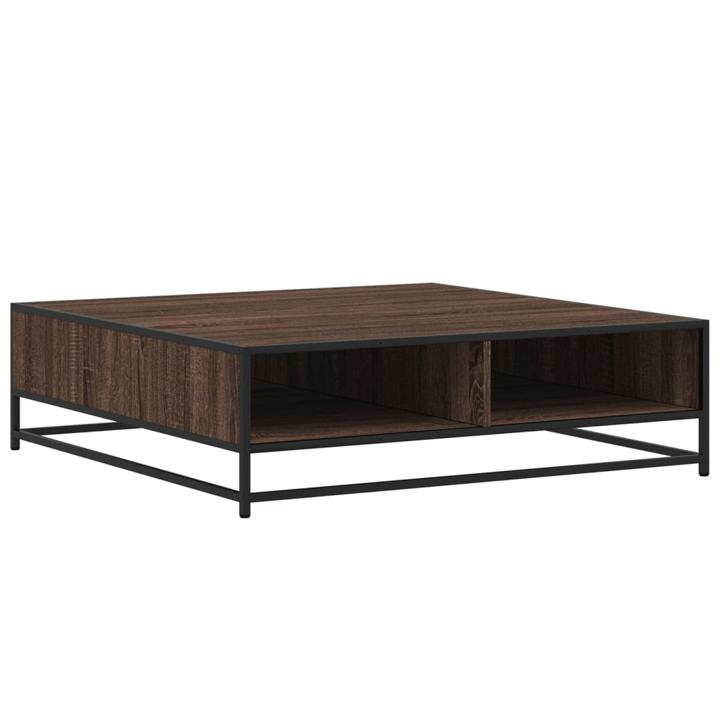 Salongbord Sofabord Brun Eik 100x100x30 cm