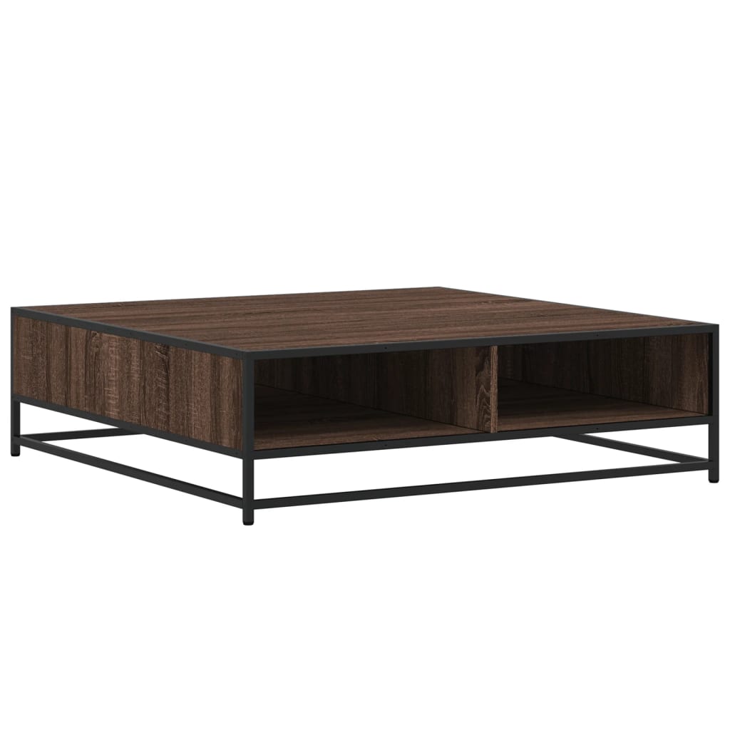 Salongbord Sofabord Brun Eik 100x100x30 cm