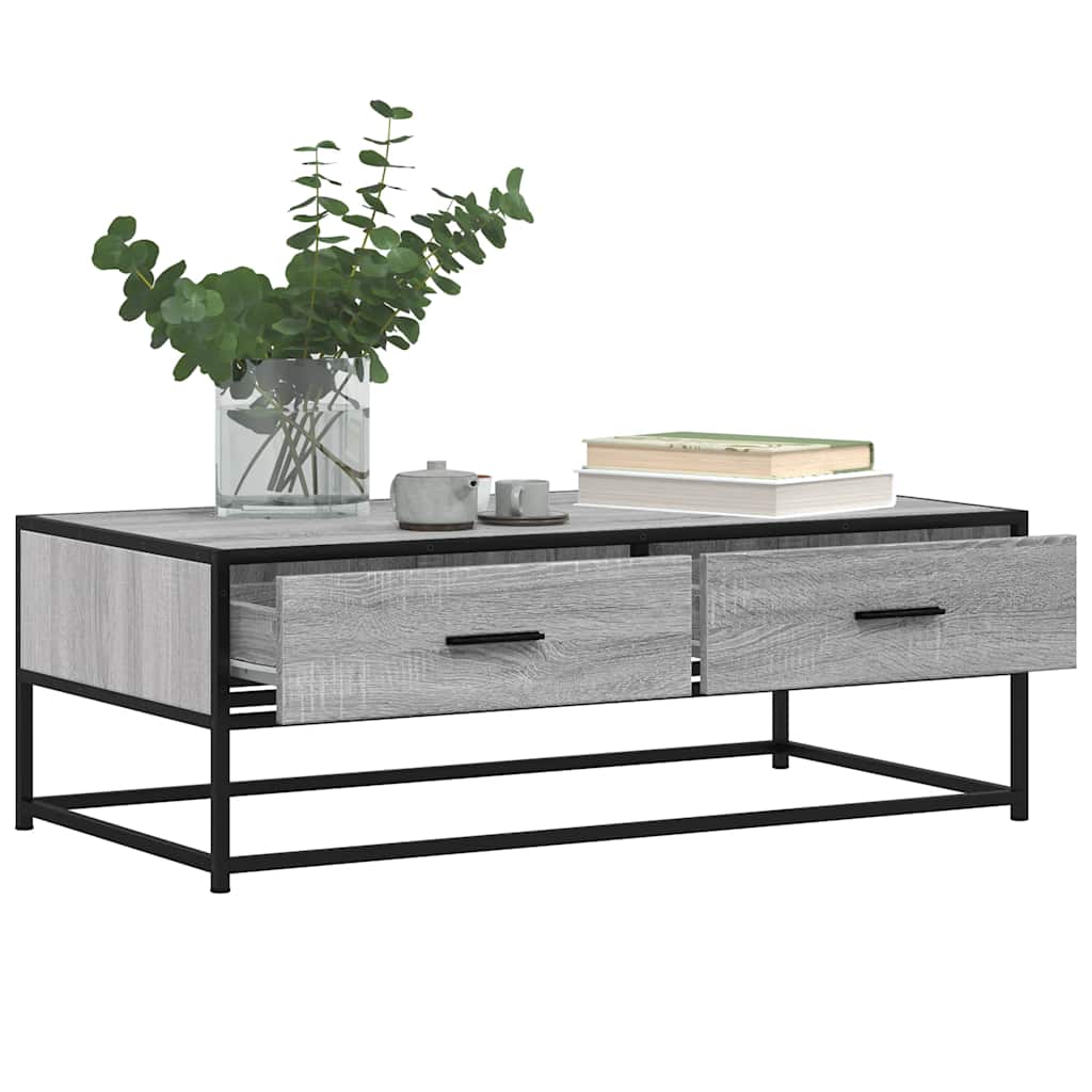 Salongbord Sofabord Sonoma Grå 100x50x35 cm