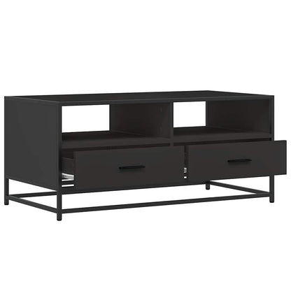 Salongbord Sofabord Svart 100x50x45 cm