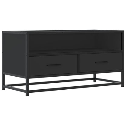 TV-Møbel Svart Tv-benk 80x34,5x40 cm og metall