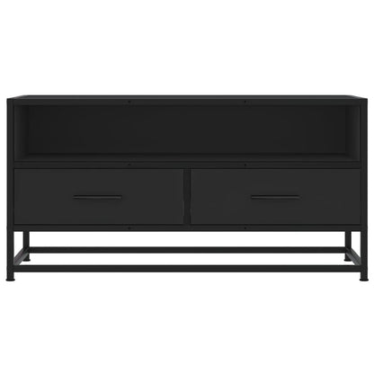 TV-Møbel Svart Tv-benk 80x34,5x40 cm og metall