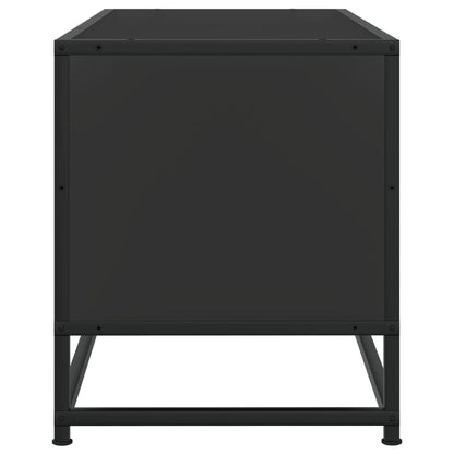 TV-Møbel Svart Tv-benk 80x34,5x40 cm og metall