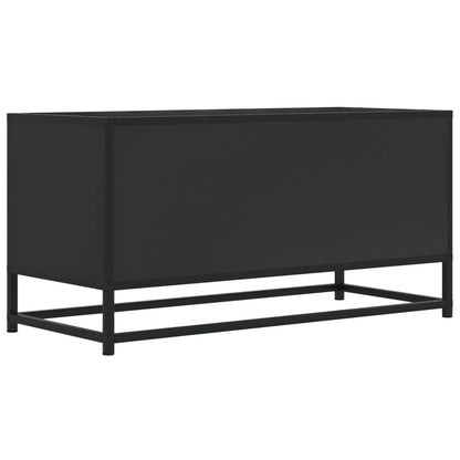 TV-Møbel Svart Tv-benk 80x34,5x40 cm og metall