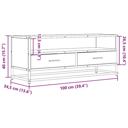 TV-Møbel Sonoma Eik TV-benk 100x34,5x40 cm