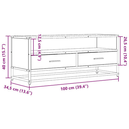 TV-Møbel Sonoma Grå TV-benk 100x34,5x40 cm